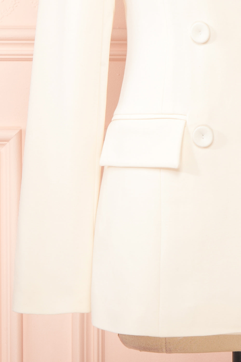 Mirkaa Ivory Double-Breasted Blazer | Boudoir 1861 bottom