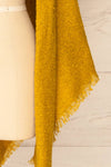 Mohaire Yellow Soft Knit Scarf | La petite garçonne bottom