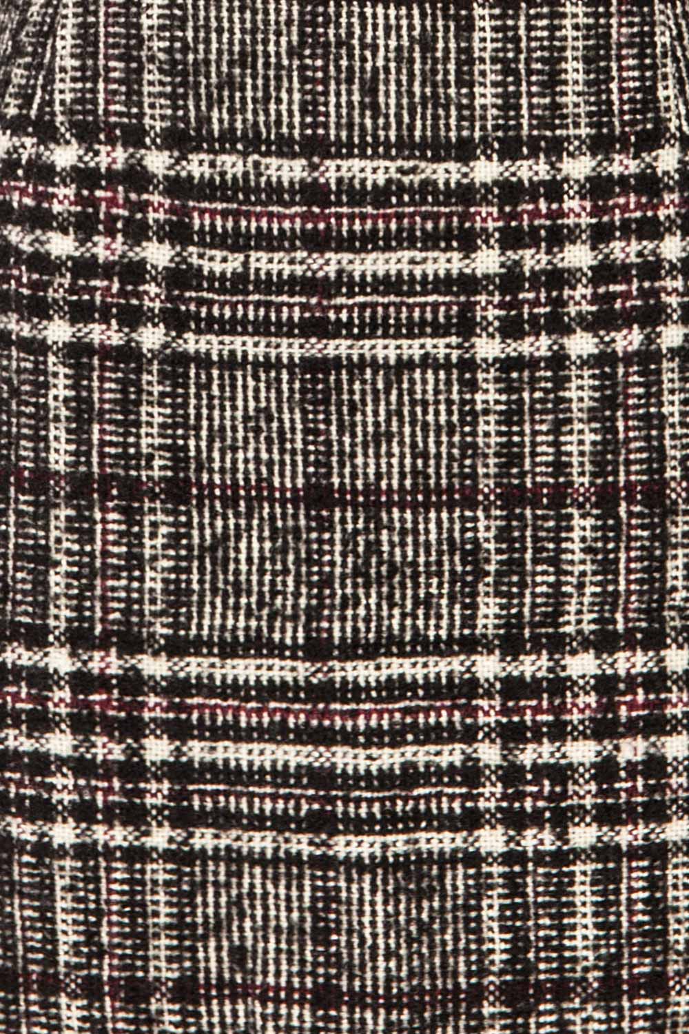 Montbrisson Black Plaid Mini-Skirt | La petite garçonne fabric