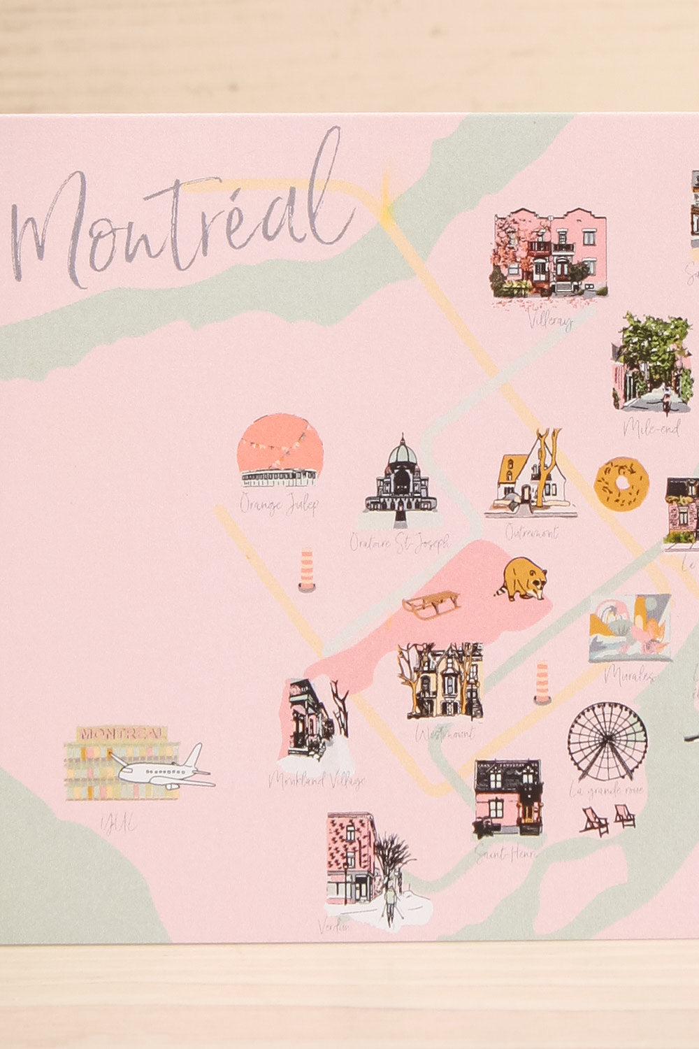 Montreal Plan Card | Maison garçonne close-up