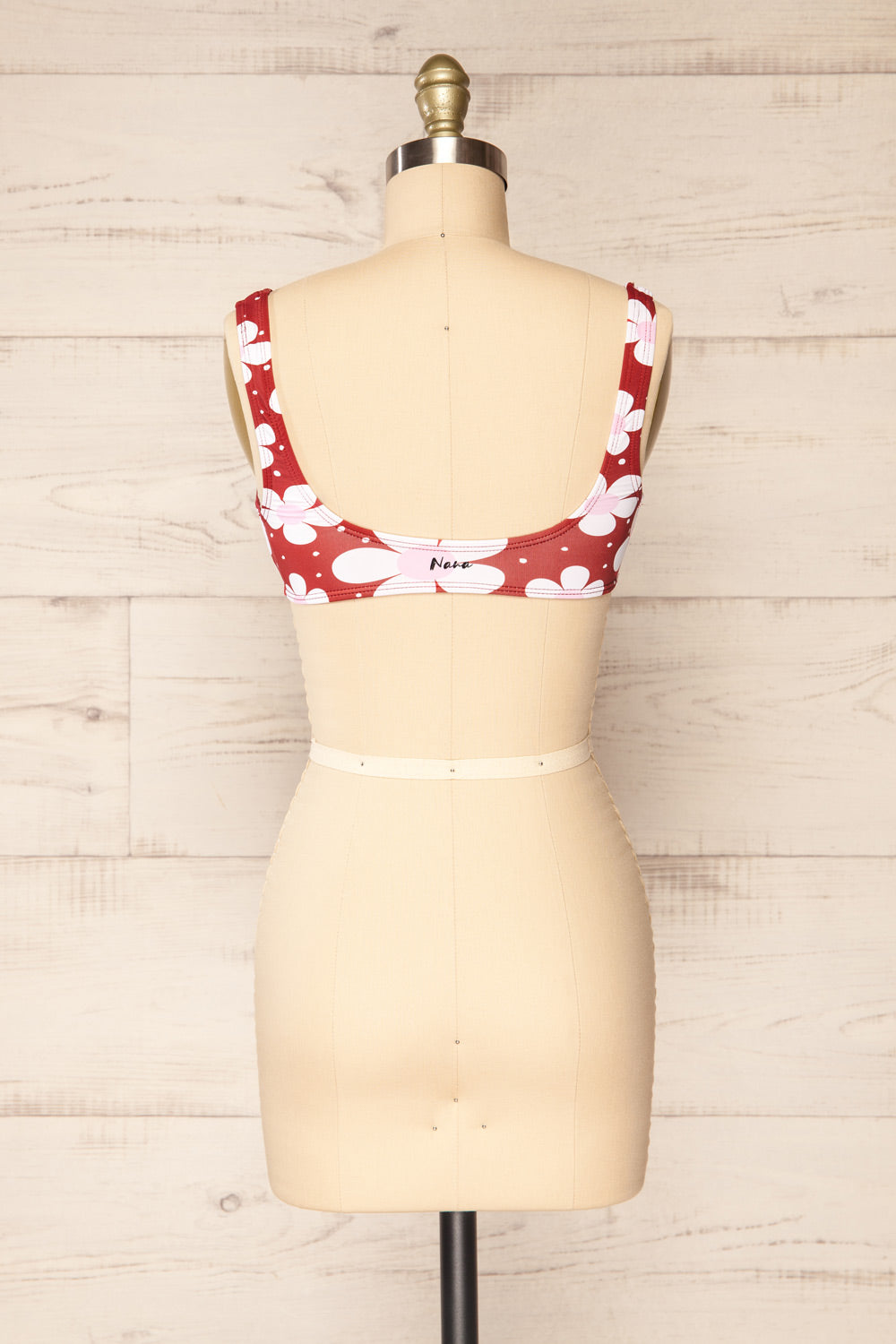 Moryn Sport Style Floral Bikini Top | La petite garçonne - back view