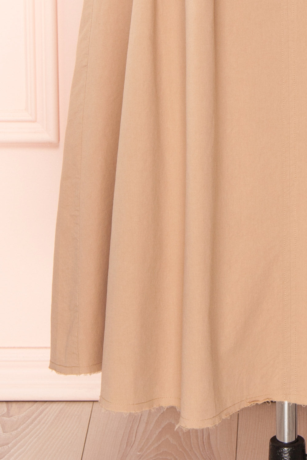 Moyna Beige Ankle Length High-Waisted Skirt | Boutique 1861 bottom