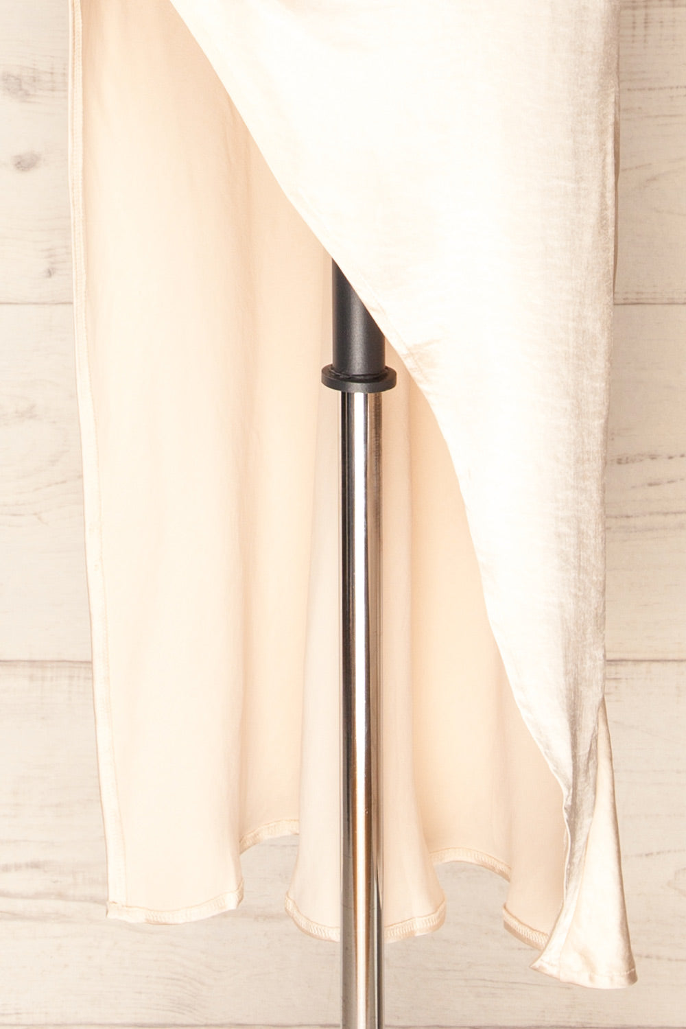 Mychkine Champagne Midi Dress w/ Slit | La petite garçonne bottom