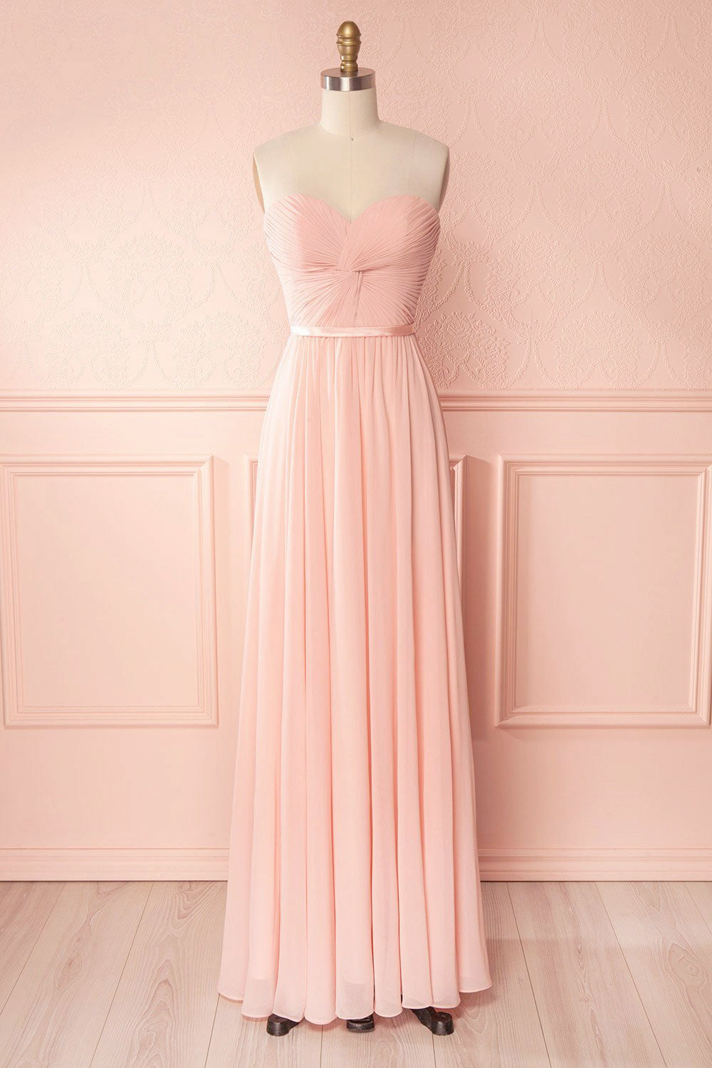 Myrcella Blush Corset Back Prom Dress | Boudoir 1861 front view