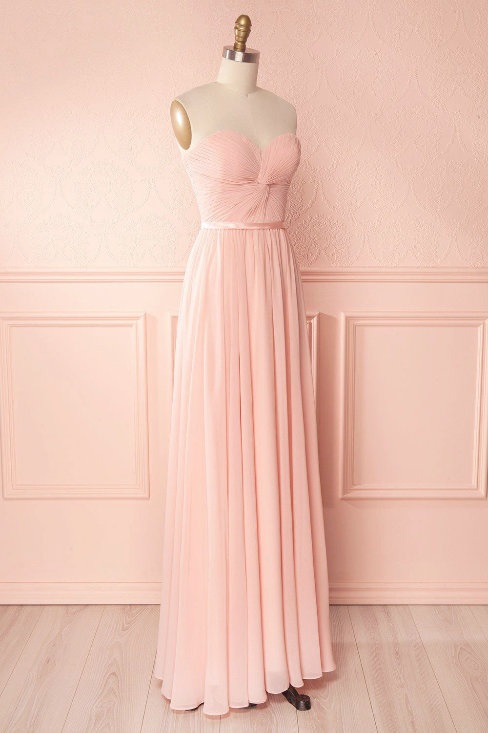 Myrcella Blush Corset Back Prom Dress | Boudoir 1861 side view