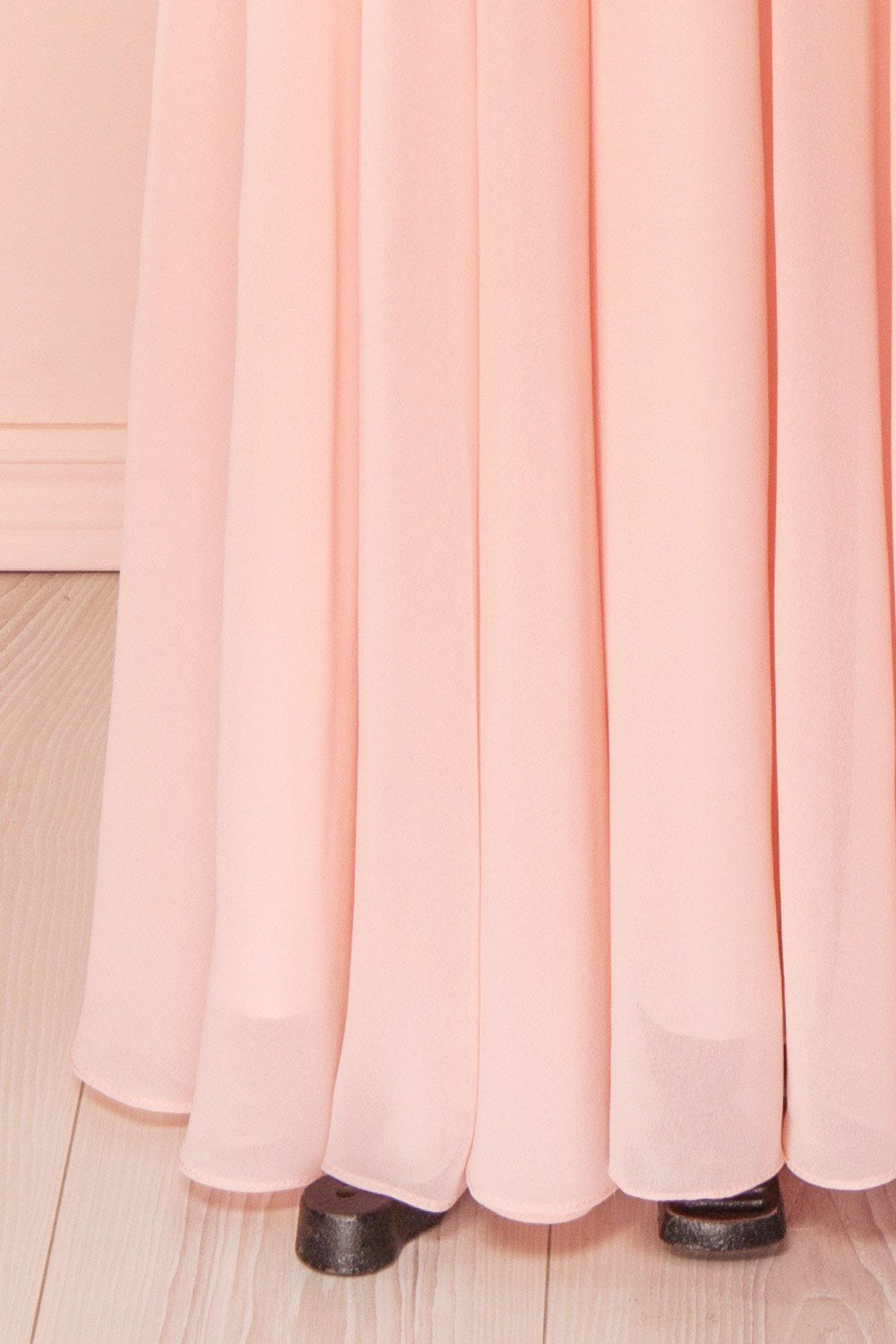 Myrcella Blush Corset Back Prom Dress | Boudoir 1861 bottom close-up