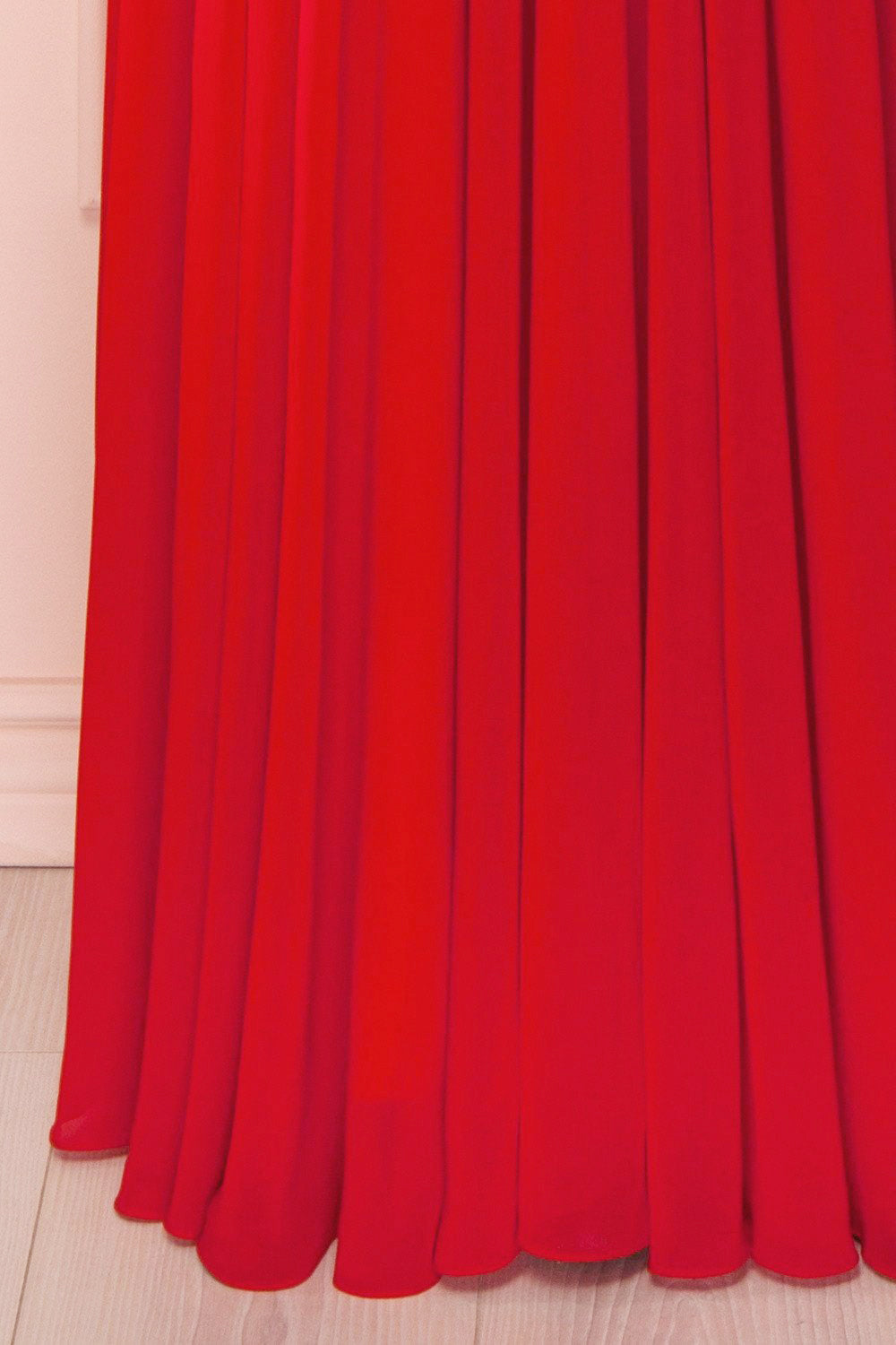 Myrcella Ardent Red Corset Back Gown | Boudoir 1861 bottom close-up