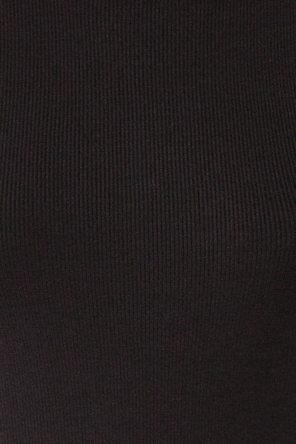 Nalleli Black Fitted Mock Top w/ Half Sleeves | Boutique 1861 fabric