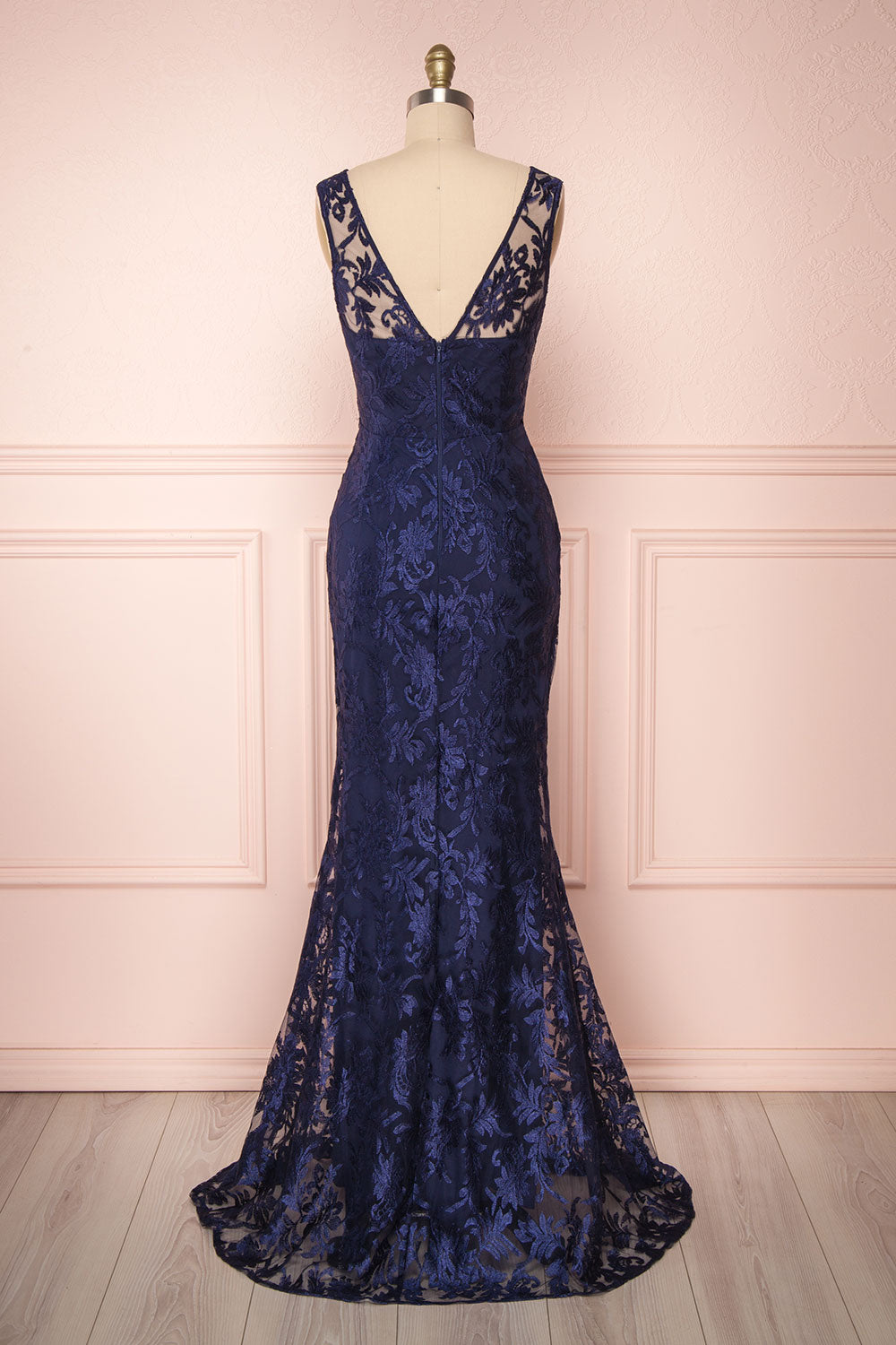 Naoyo Marine | Robe Maxi en Tulle Brodé