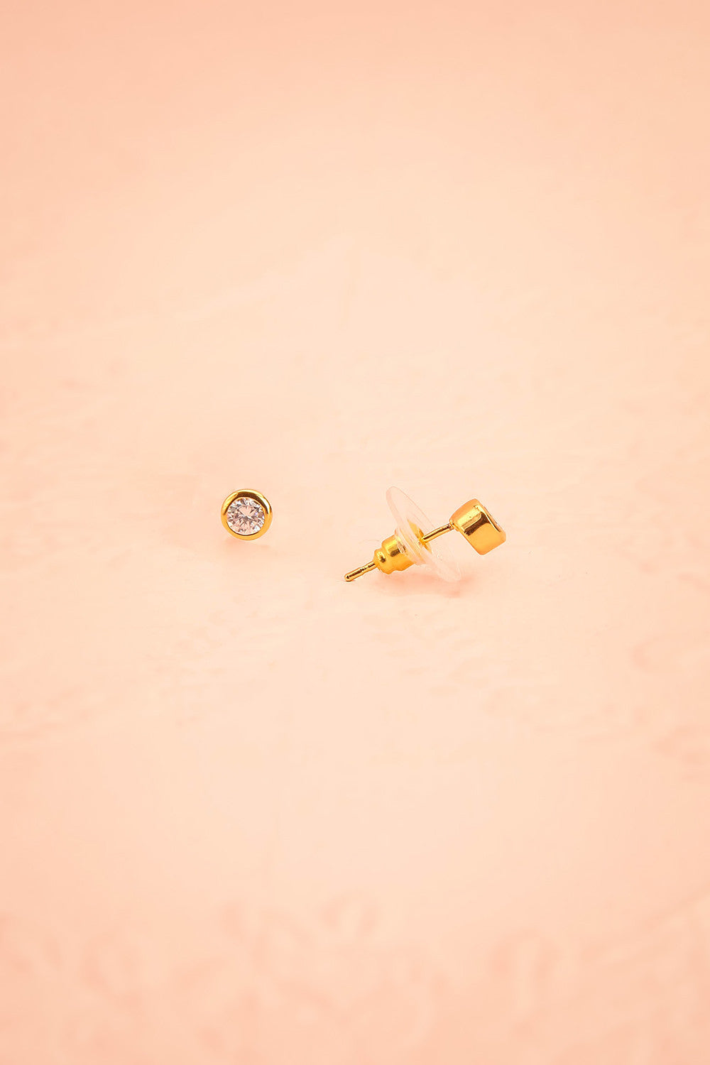 Nems Gold - Small zircon stud