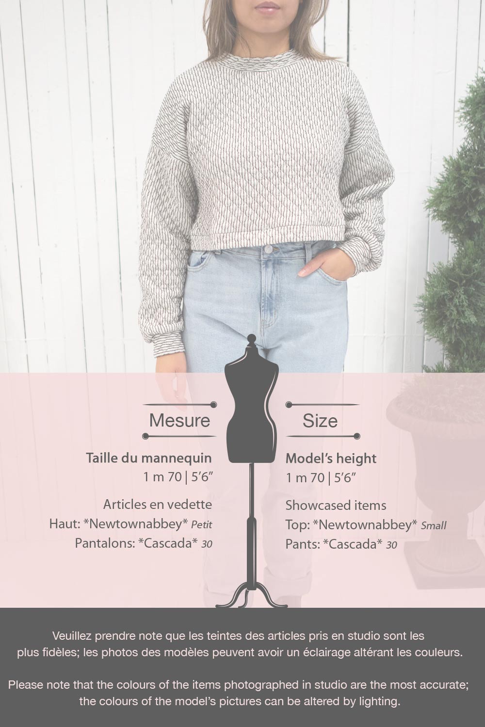 Newtownabbey White Long Sleeve Sweater | La petite garçonne fiche