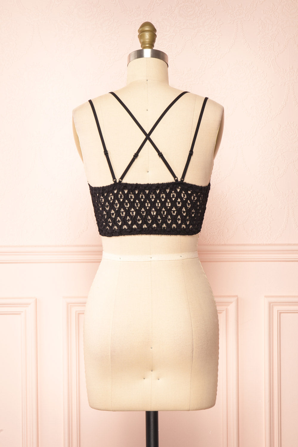 Niken Black Lace Bralette | Boutique 1861 back view
