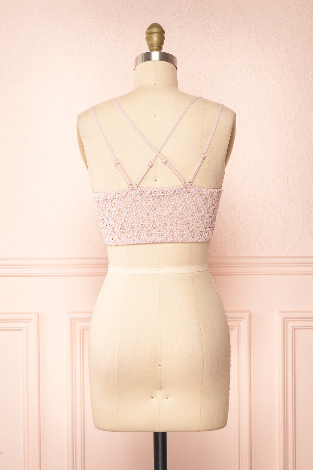 Niken Mauve Lace Bralette | Boutique 1861 back view