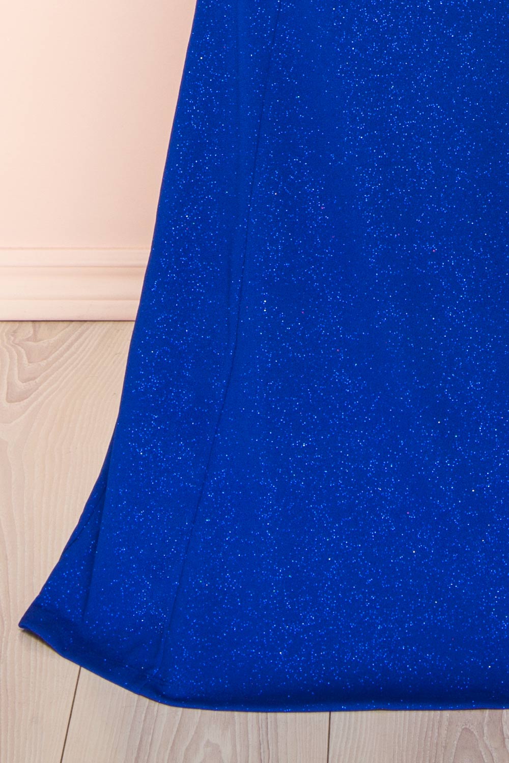 Norcia Blue Shimmery Bustier Mermaid Maxi Dress | Boutique 1861 bottom