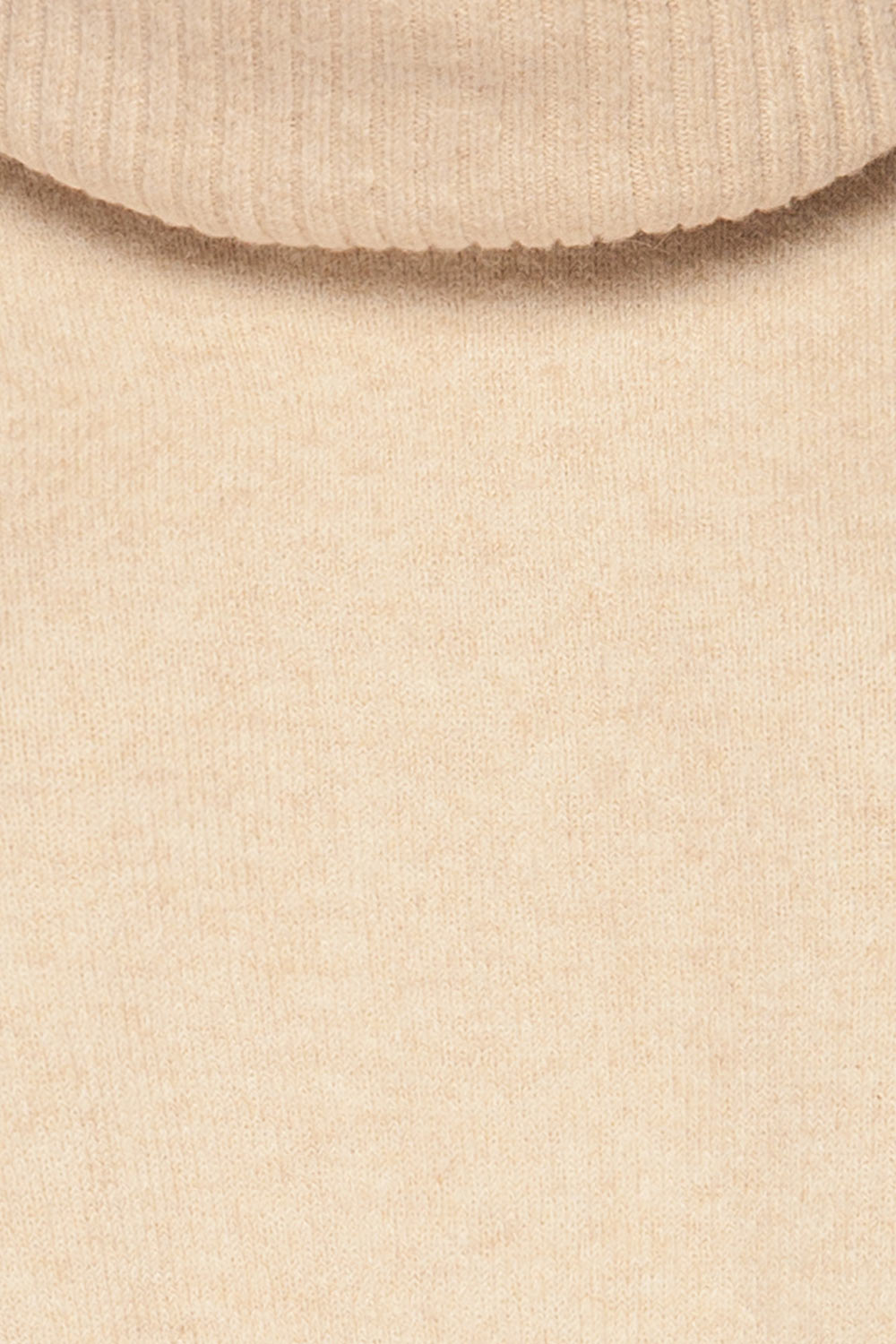 Odolanow White Turtleneck Knit Sweater | La petite garçonne fabric