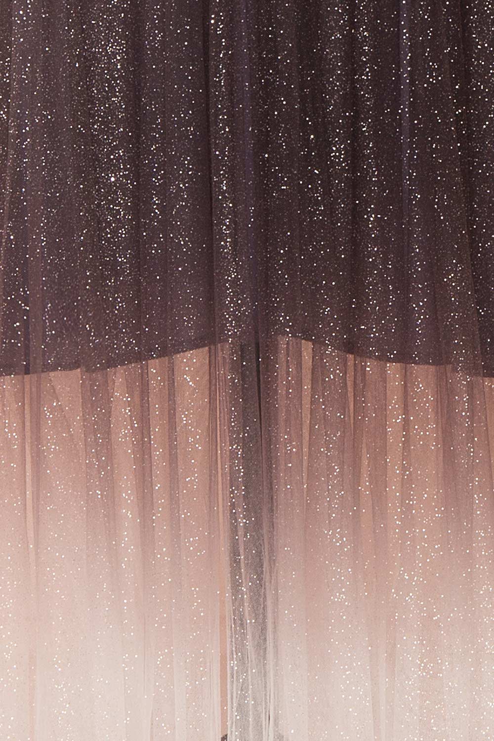 Oksana Purple Ombré Maxi Dress | Robe Maxi | Boutique 1861 fabric details