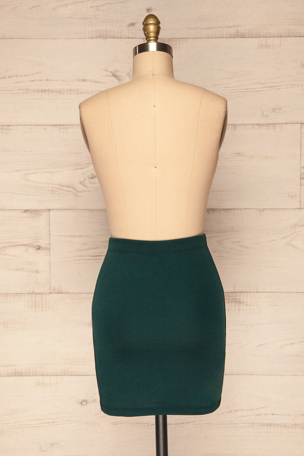 Olecko Vert Teal Short Wrap Skirt | BACK VIEW | La Petite Garçonne