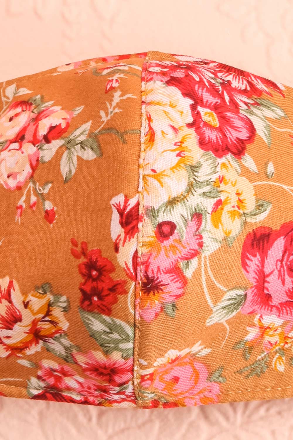 Orange Bouquet Face Mask | Boutique 1861 close-up