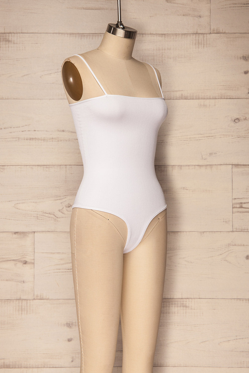 Oret Snow | White Tanga Bodysuit