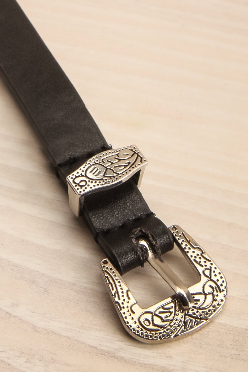 Orsk Charbon Black Western-Inspired Belt | La Petite Garçonne 5