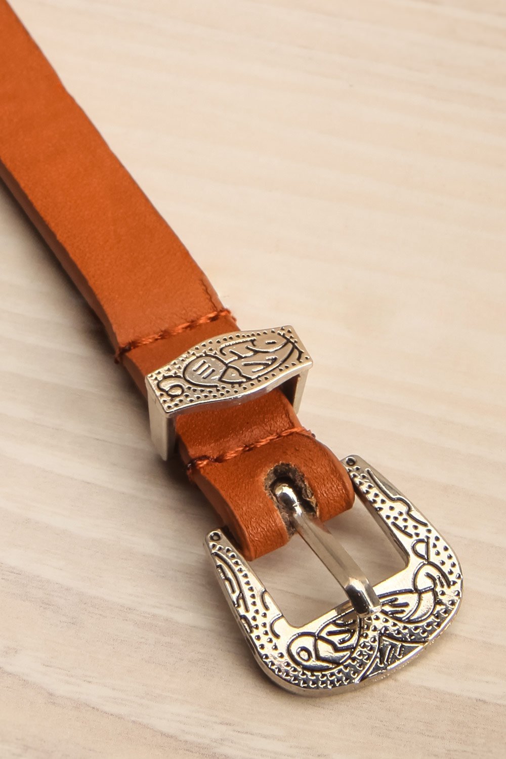 Orsk Terre Brown Western-Inspired Belt | La Petite Garçonne 5
