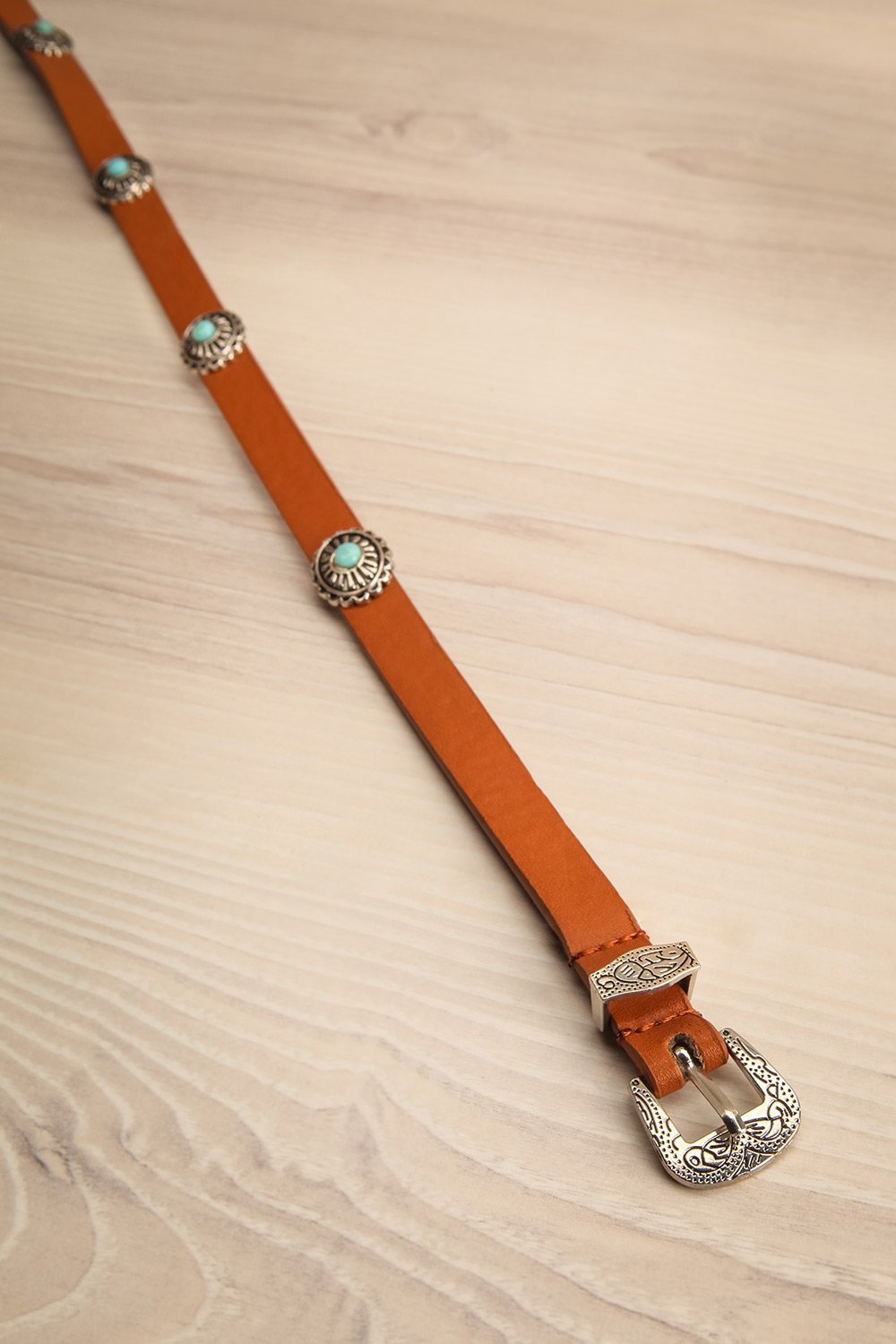 Orsk Terre Brown Western-Inspired Belt | La Petite Garçonne 1