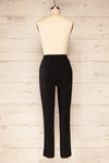 Orsova Black Fitted Pants w/ Stretchable Waist | La petite garçonne back view