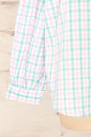 Oschatz Oversized Gingham Button-Up Shirt | La petite garçonne sleeve