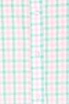 Oschatz Oversized Gingham Button-Up Shirt | La petite garçonne fabric