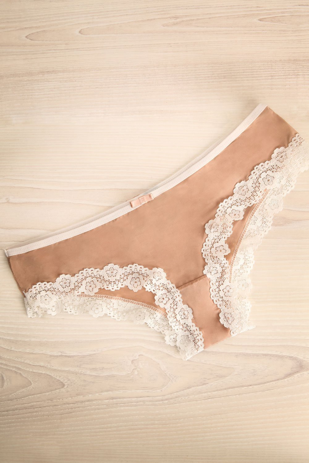 Osimo Beige Brazilian Panties with Lace | La Petite Garçonne Chpt. 2