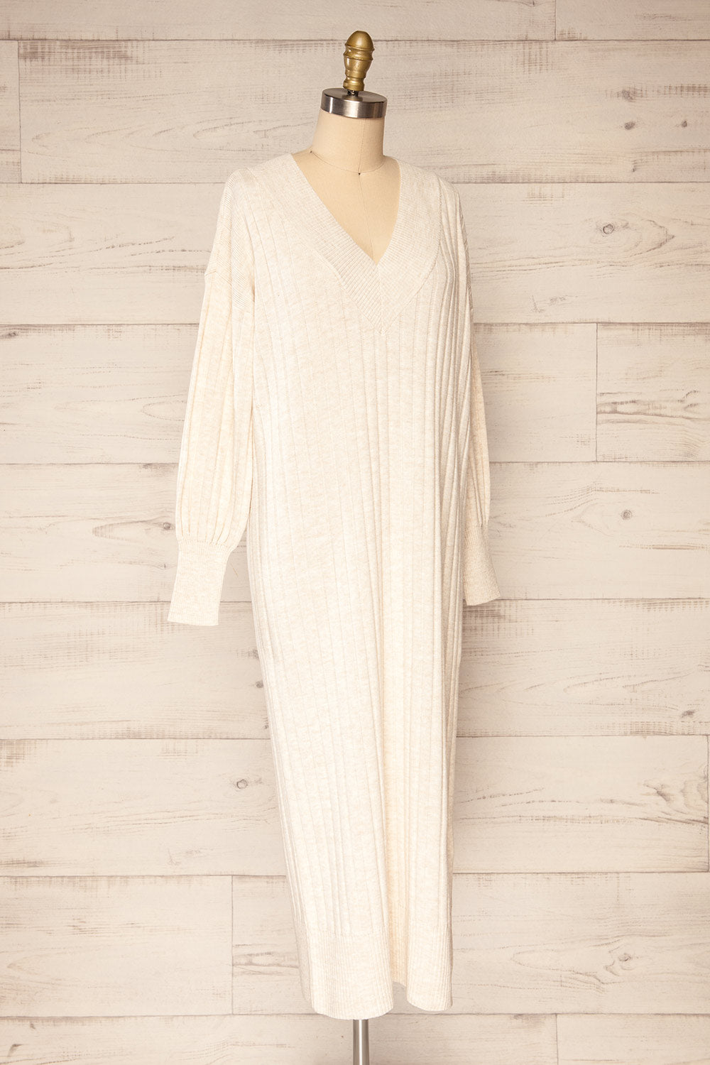 strorog Long Sleeve Knitted Maxi Dress | La petite garçonne side view