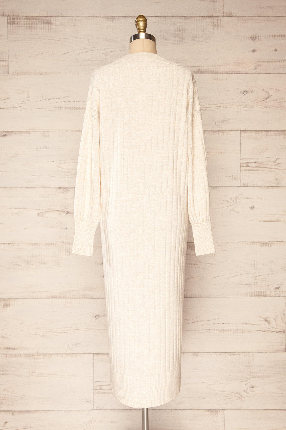 strorog Long Sleeve Knitted Maxi Dress | La petite garçonne back view
