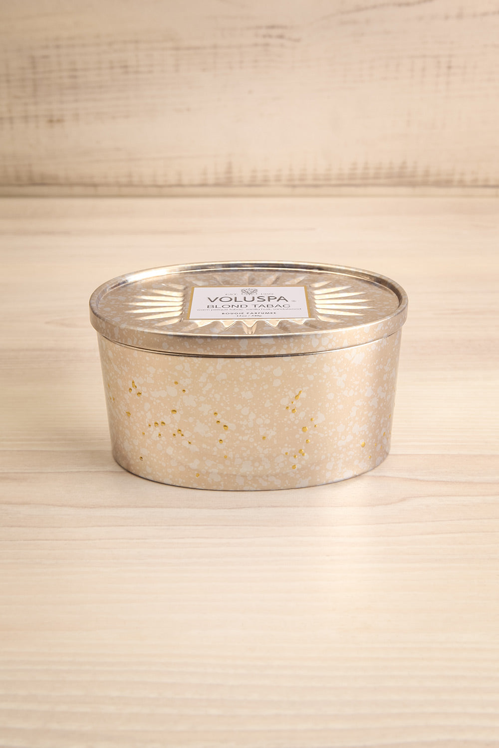 Oval Tin Candle Blond Tabac | La petite garçonne closed
