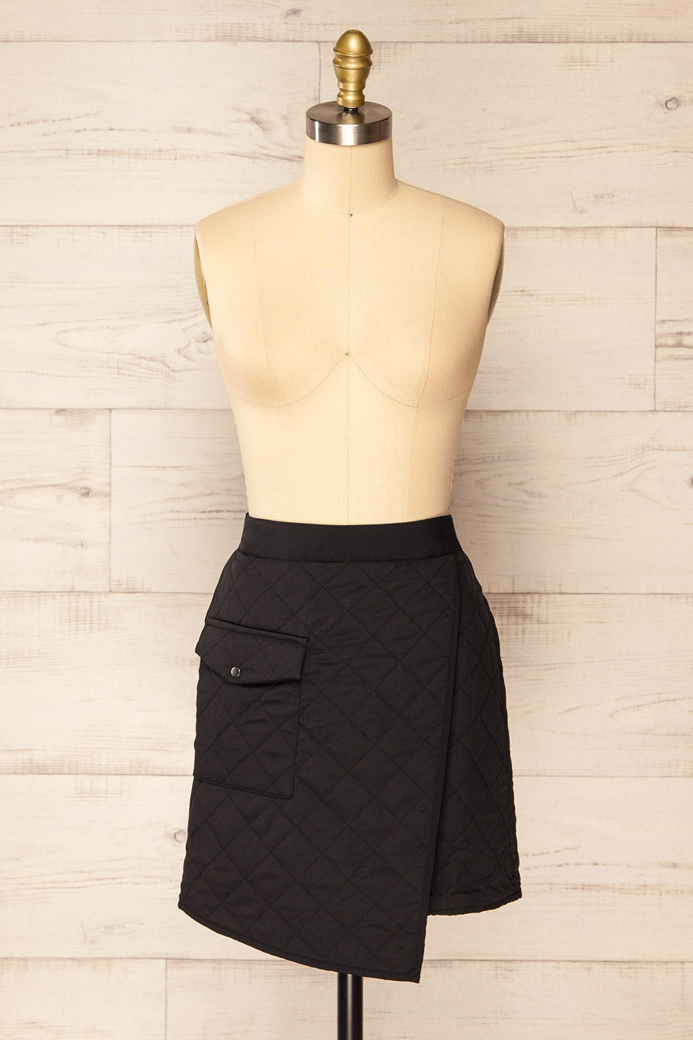 Oviedo Quilted Wrap Skirt | La petite garçonne front view