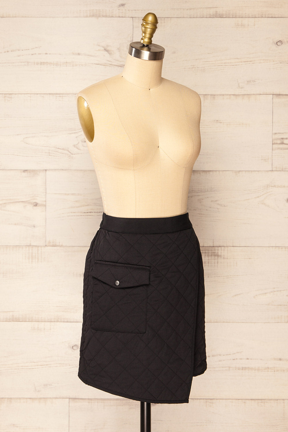 Oviedo Quilted Wrap Skirt | La petite garçonne side view