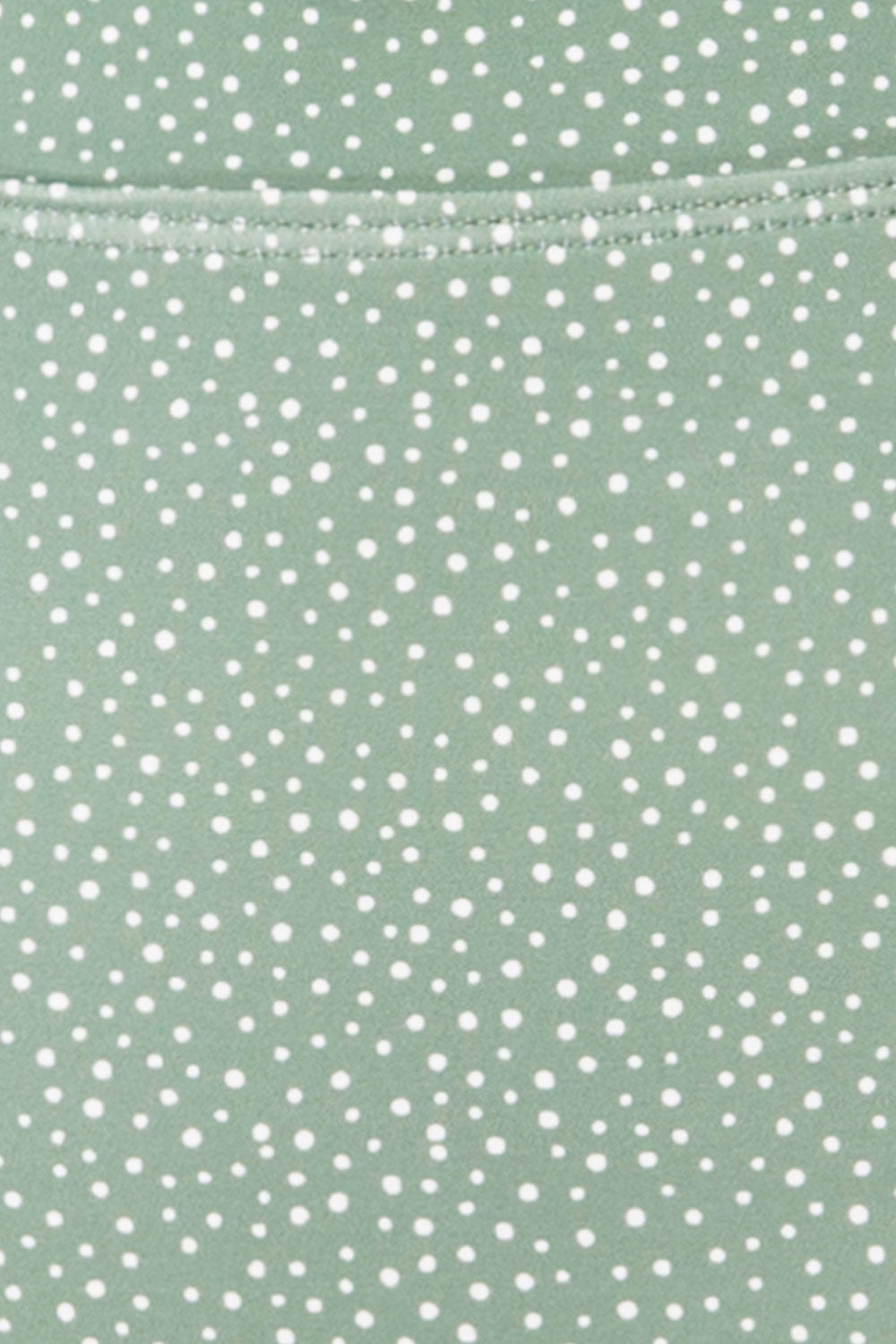 Palic Green High-Waisted Polka Dot Bikini Bottom | La petite garçonne fabric