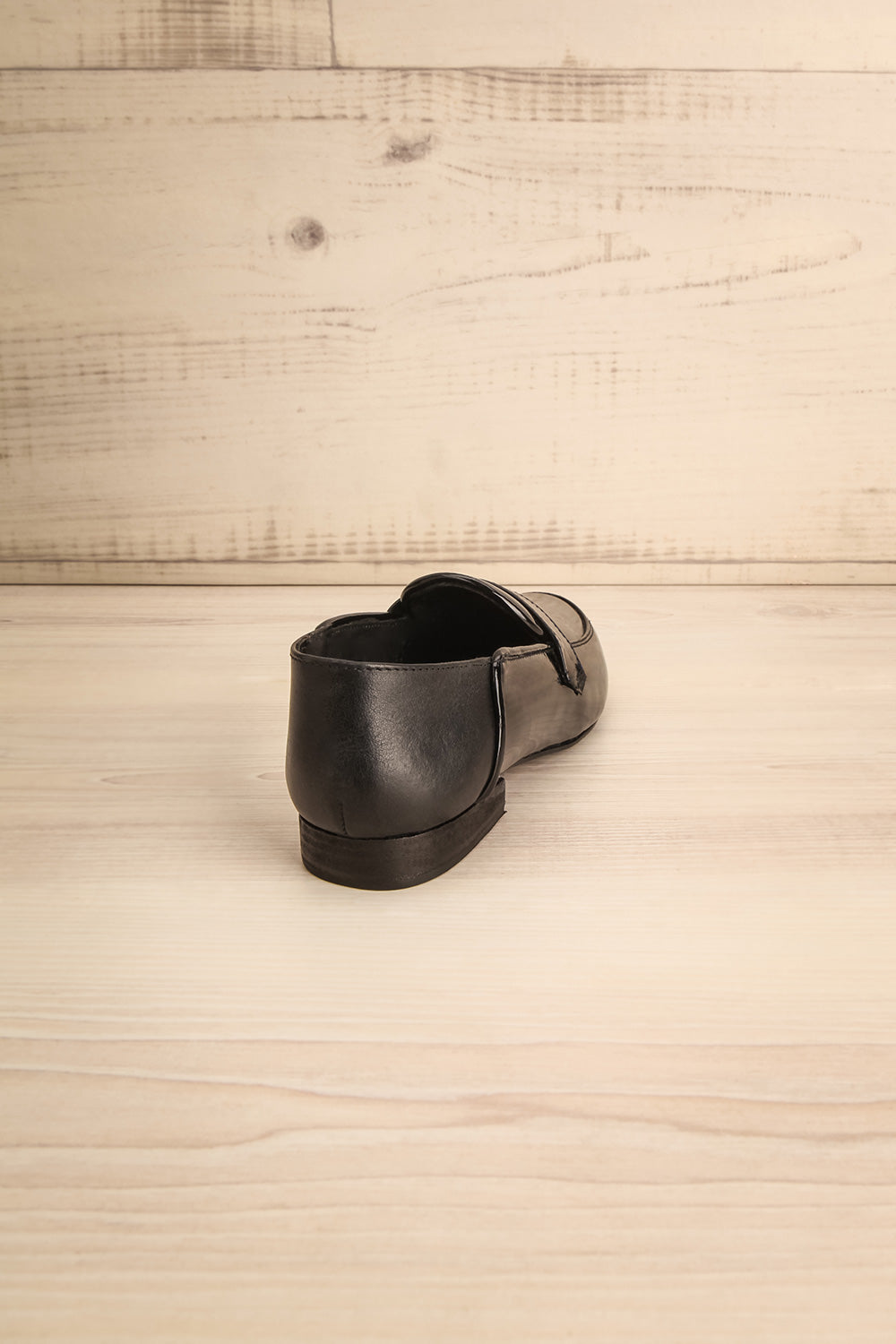 Papeete Black Dress Loafers with Buckles back view | La Petite Garçonne Chpt. 2 9