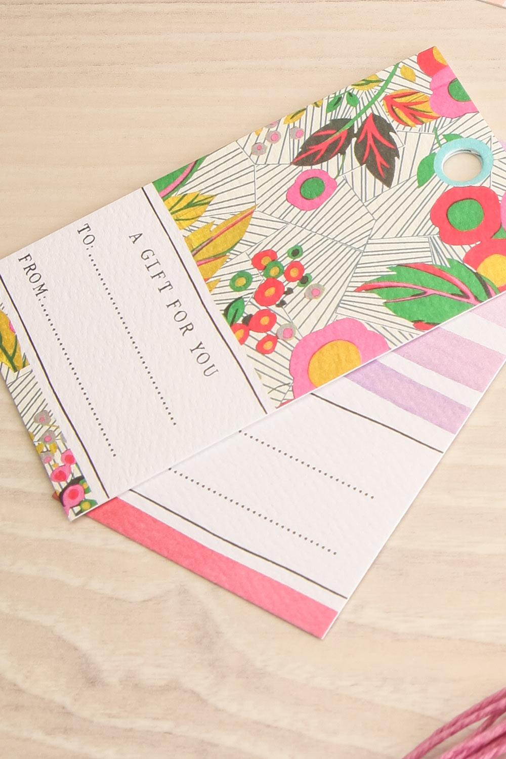 Library of Flowers Gift Tag Kit | Maison garçonne close-up