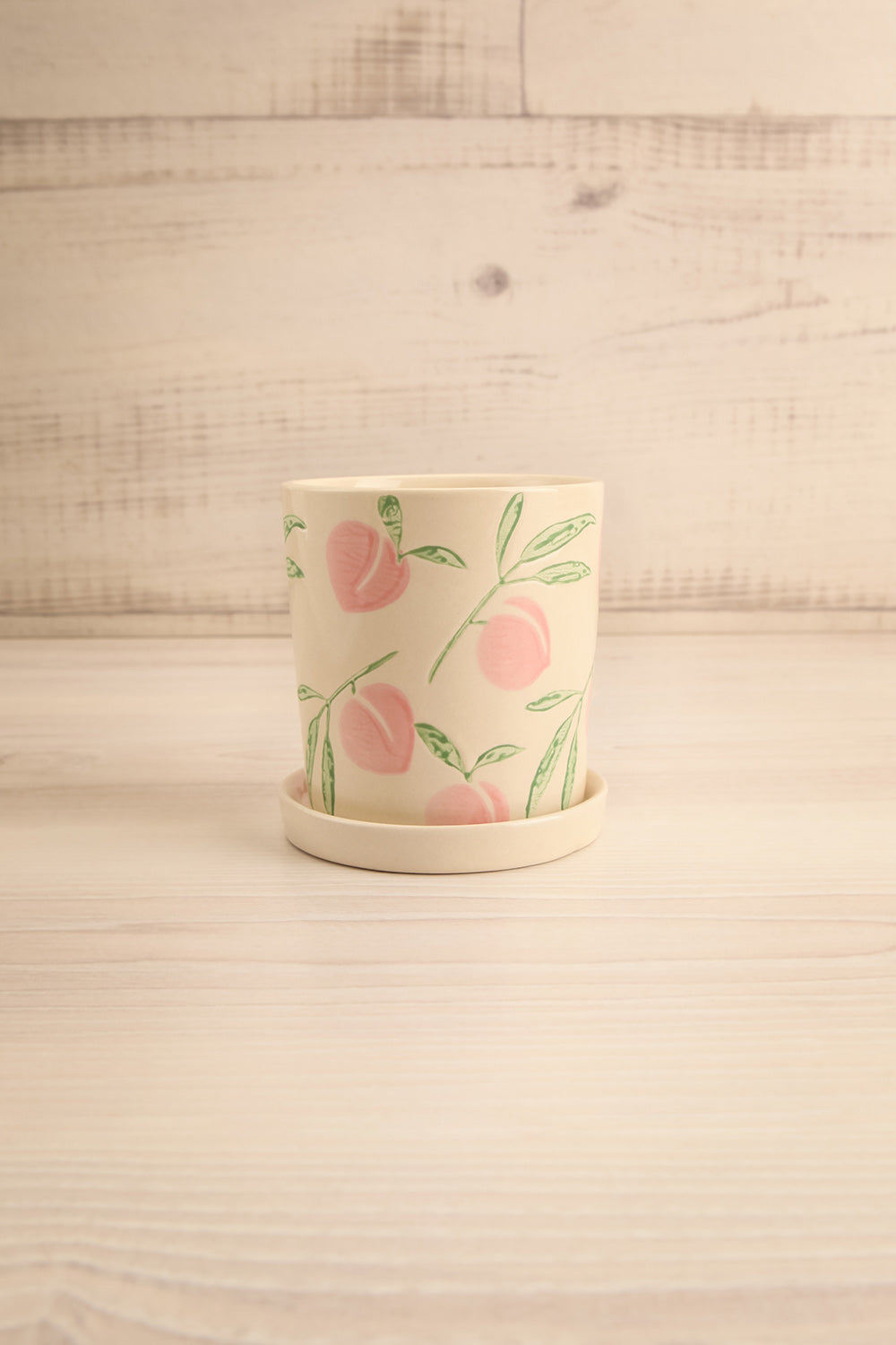 Peaches Planter Patterned w/ Plate | La petite garçonne
