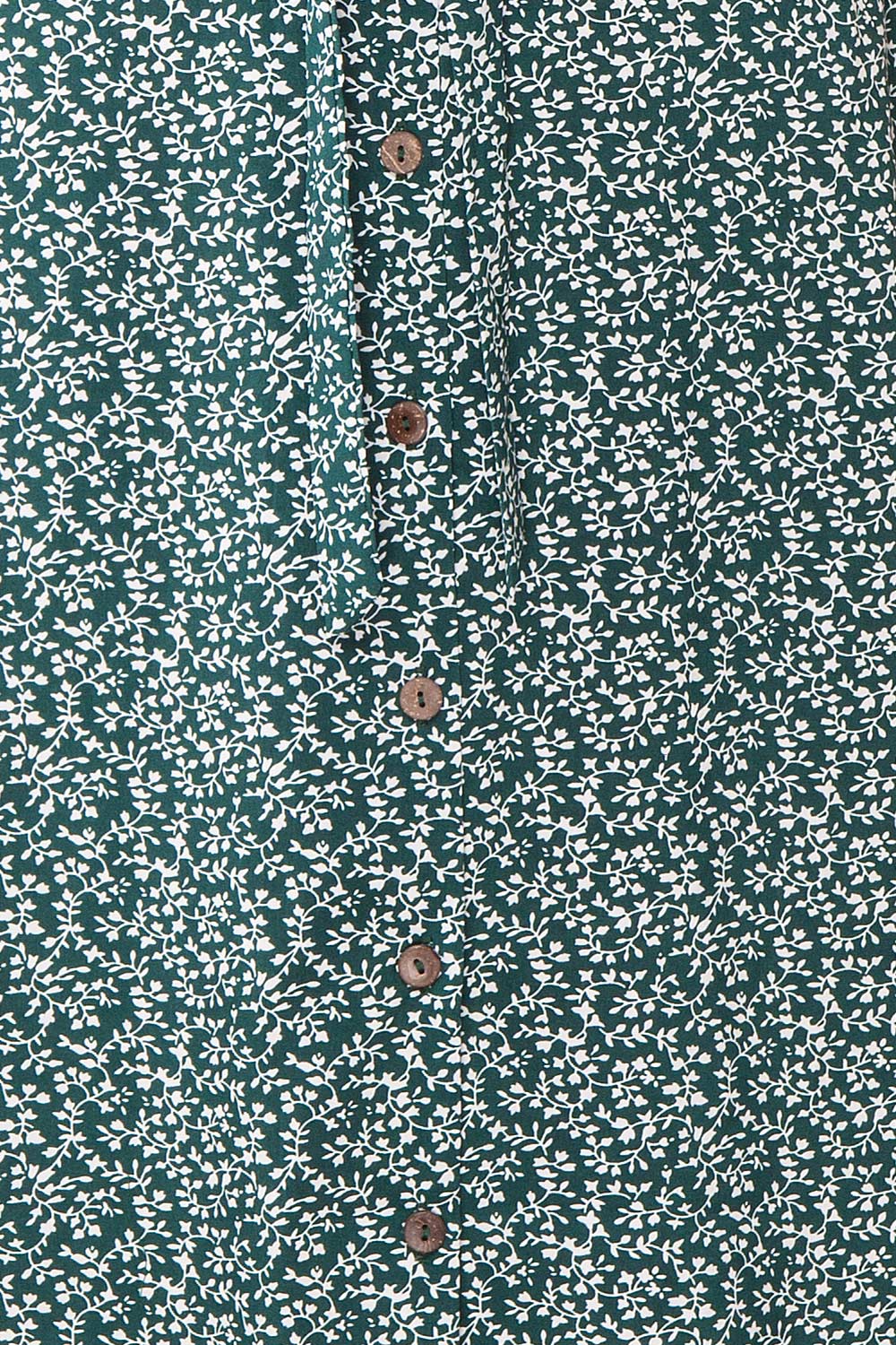 Pegae Green Patterned Short Sleeve Dress | Boutique 1861 texture