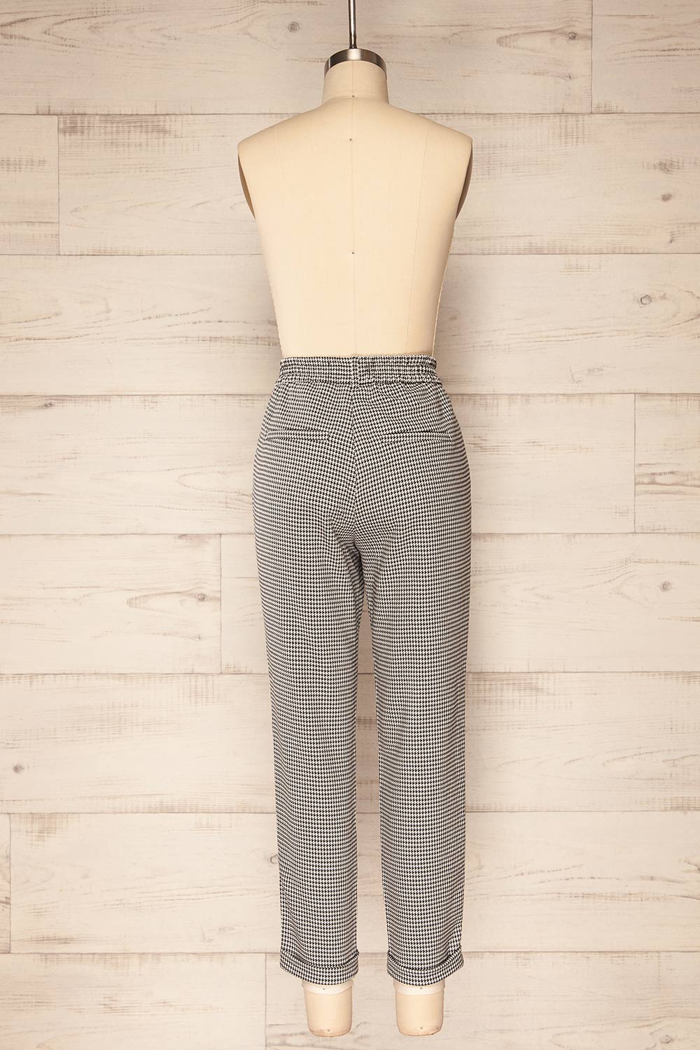 Pilsburg Fitted Houndstooth Pants | La petite garçonne back view