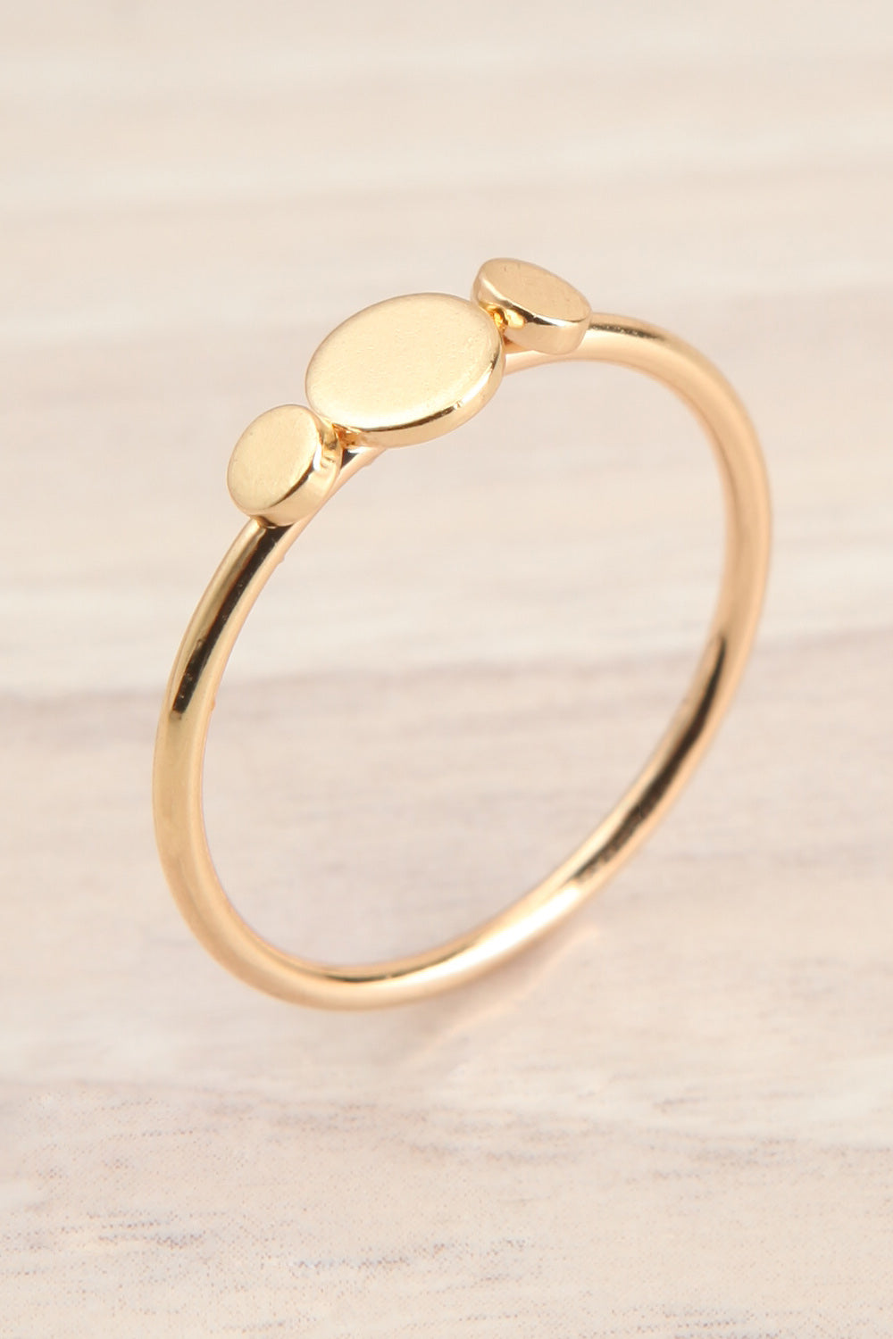 Piltene Gold Set of 10 Assorted Rings | La petite garçonne round close-up