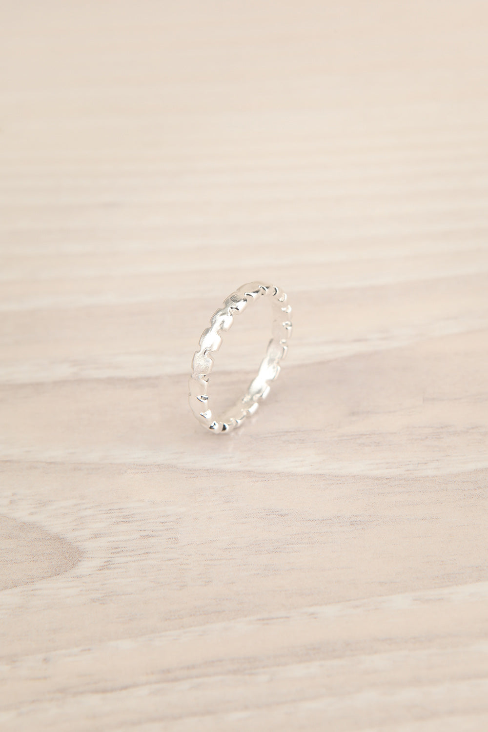 Piltene Silver Set of 10 Assorted Rings | La petite garçonne textured