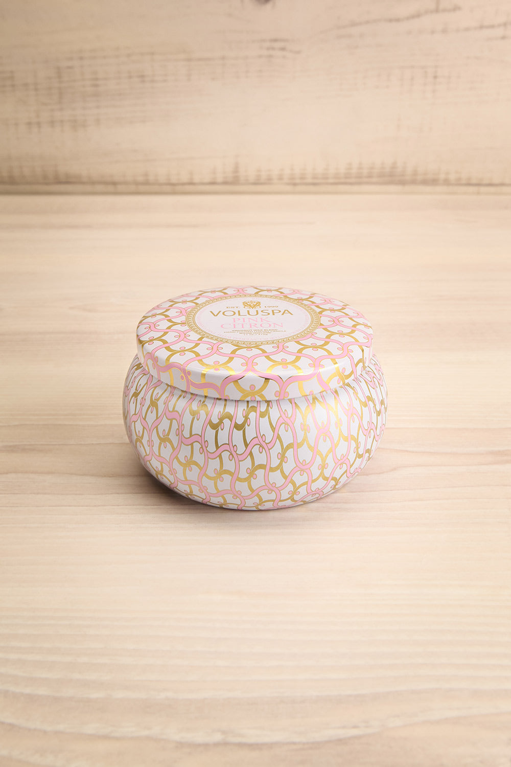 Maison Tin Candle Pink Citron | La petite garçonne closed