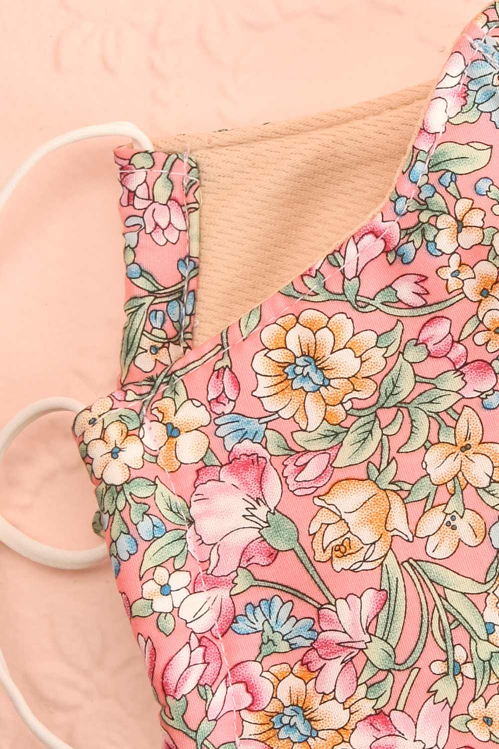 Pink Garden Face Mask | Boutique 1861 lining