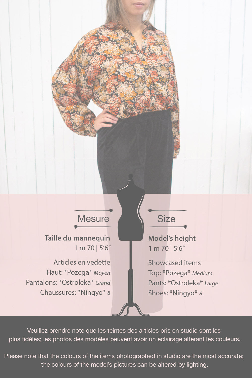 Pozega Black Floral Print Shirt | La petite garçonne size