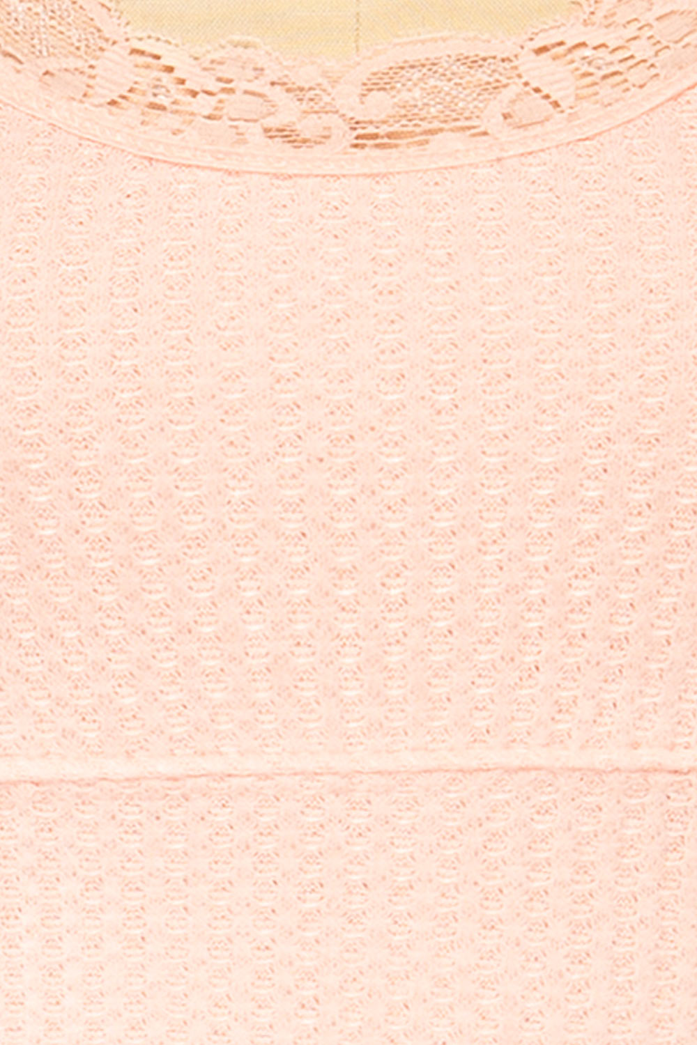 Pregje V-Neck Cropped Cami w/ Lace Details | La petite garçonne fabric