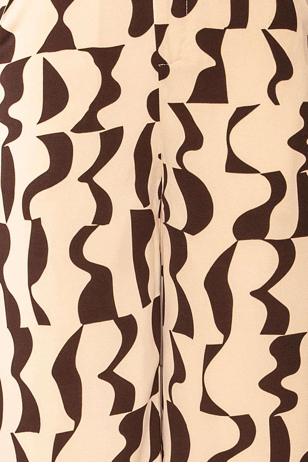 Puerto Wide Leg Chiffon Pants w/ Abstract Pattern | La petite garçonne fabric