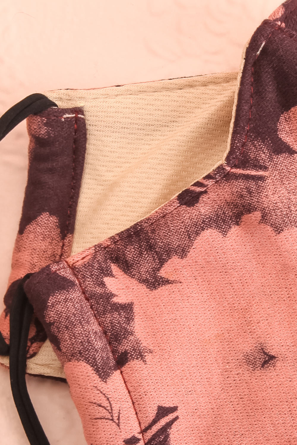 Floral Face Mask Purple | Boutique 1861 lining