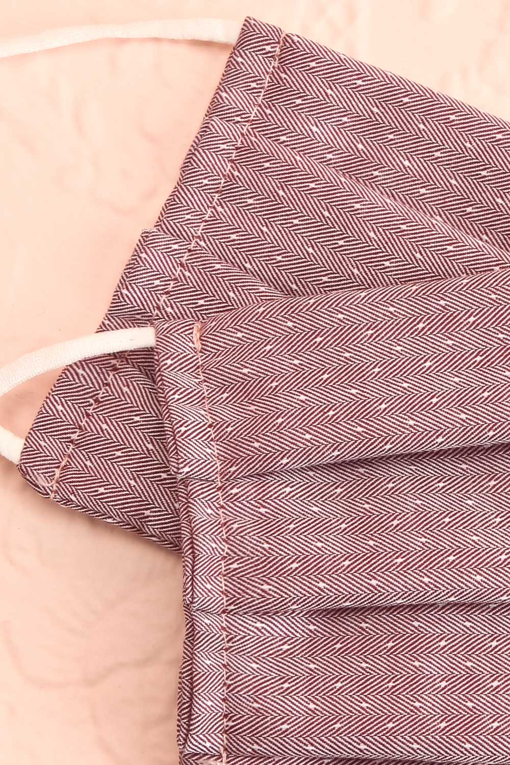 Masque pour le Visage Plissé Mauve